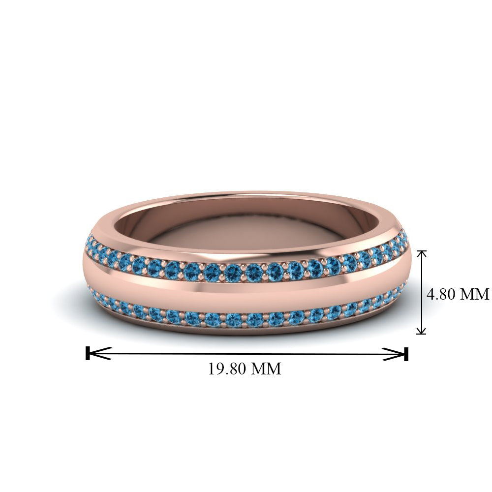 Beveled Edge Matte Eternity Mens Engagement Ring Fascinating Diamonds