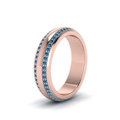 Beveled Edge Matte Eternity Mens Engagement Ring Fascinating Diamonds