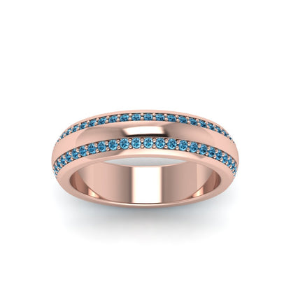 Beveled Edge Matte Eternity Mens Engagement Ring Fascinating Diamonds