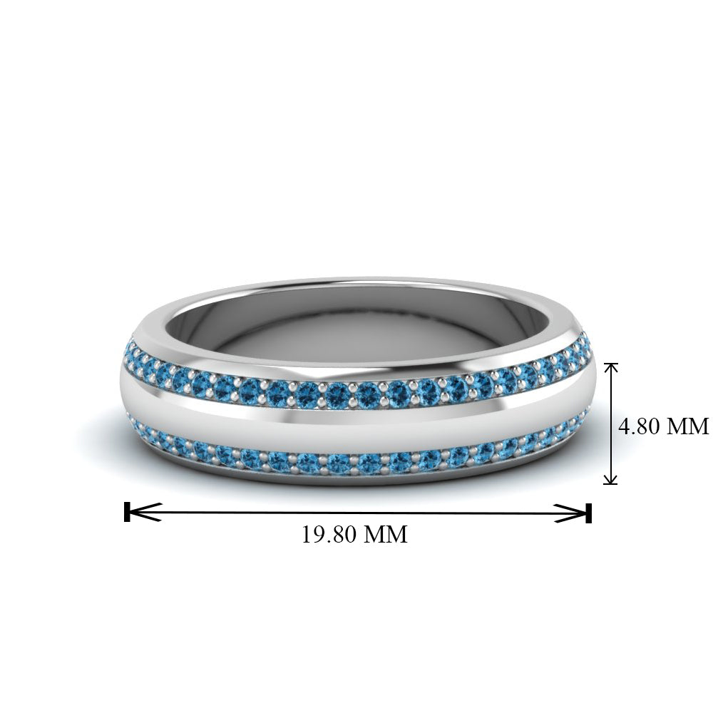 Beveled Edge Matte Eternity Mens Engagement Ring Fascinating Diamonds