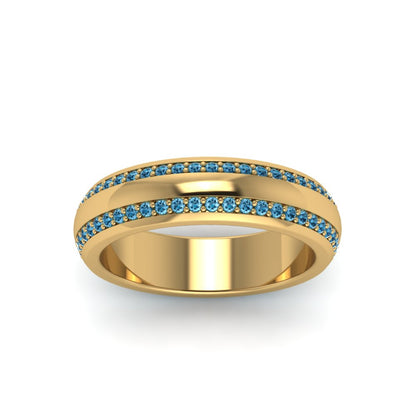 Beveled Edge Matte Eternity Mens Engagement Ring Fascinating Diamonds