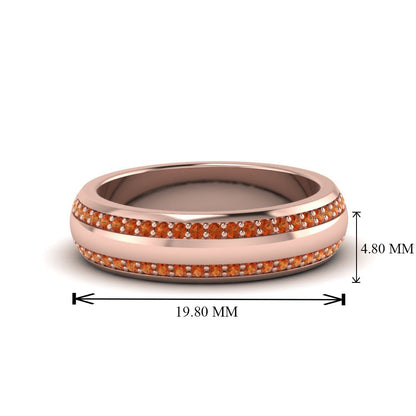 Beveled Edge Matte Eternity Mens Engagement Ring Fascinating Diamonds