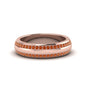 Beveled Edge Matte Eternity Mens Engagement Ring Fascinating Diamonds