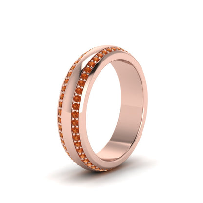 Beveled Edge Matte Eternity Mens Engagement Ring Fascinating Diamonds