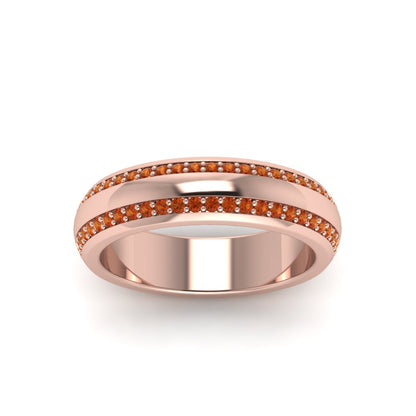 Beveled Edge Matte Eternity Mens Engagement Ring Fascinating Diamonds