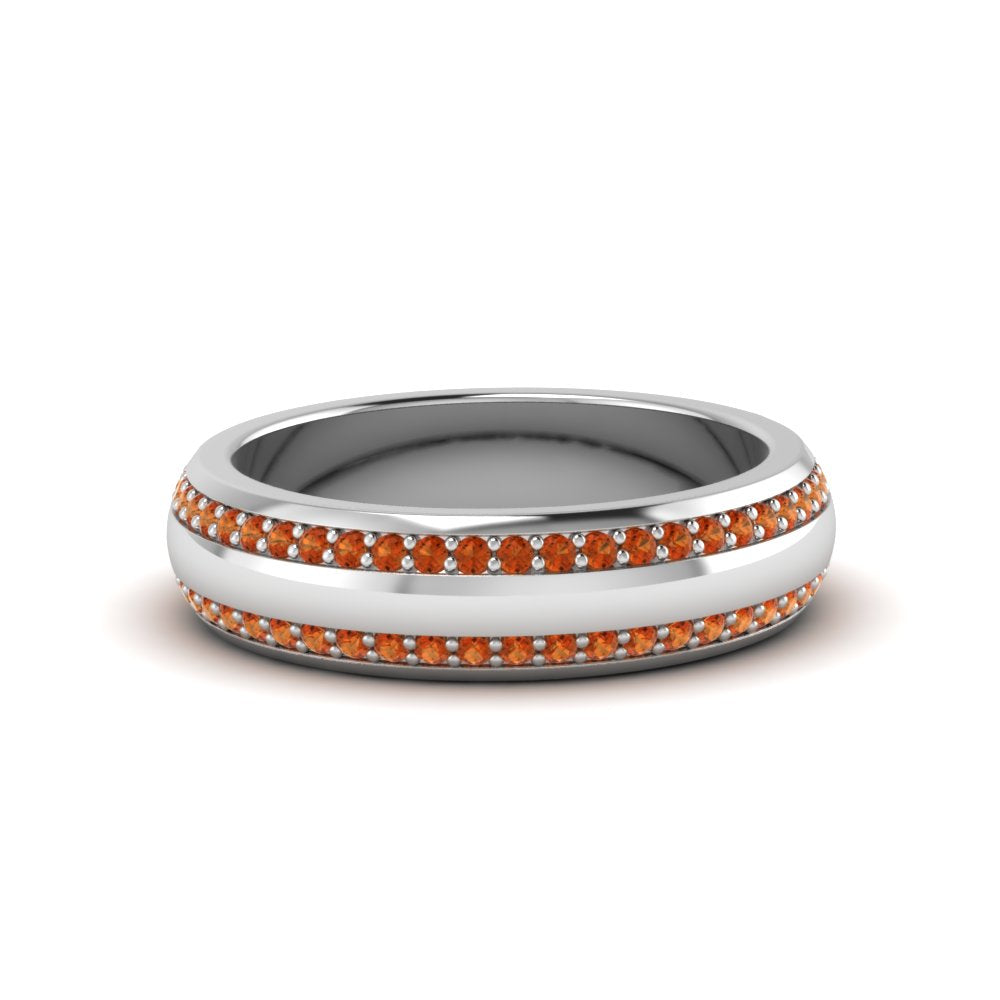 Beveled Edge Matte Eternity Mens Engagement Ring Fascinating Diamonds
