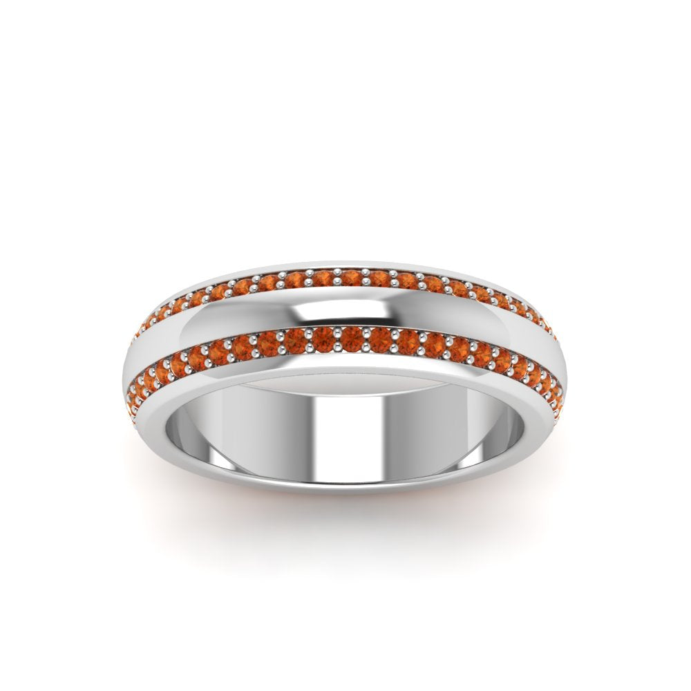 Beveled Edge Matte Eternity Mens Engagement Ring Fascinating Diamonds