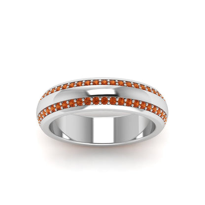 Beveled Edge Matte Eternity Mens Engagement Ring Fascinating Diamonds