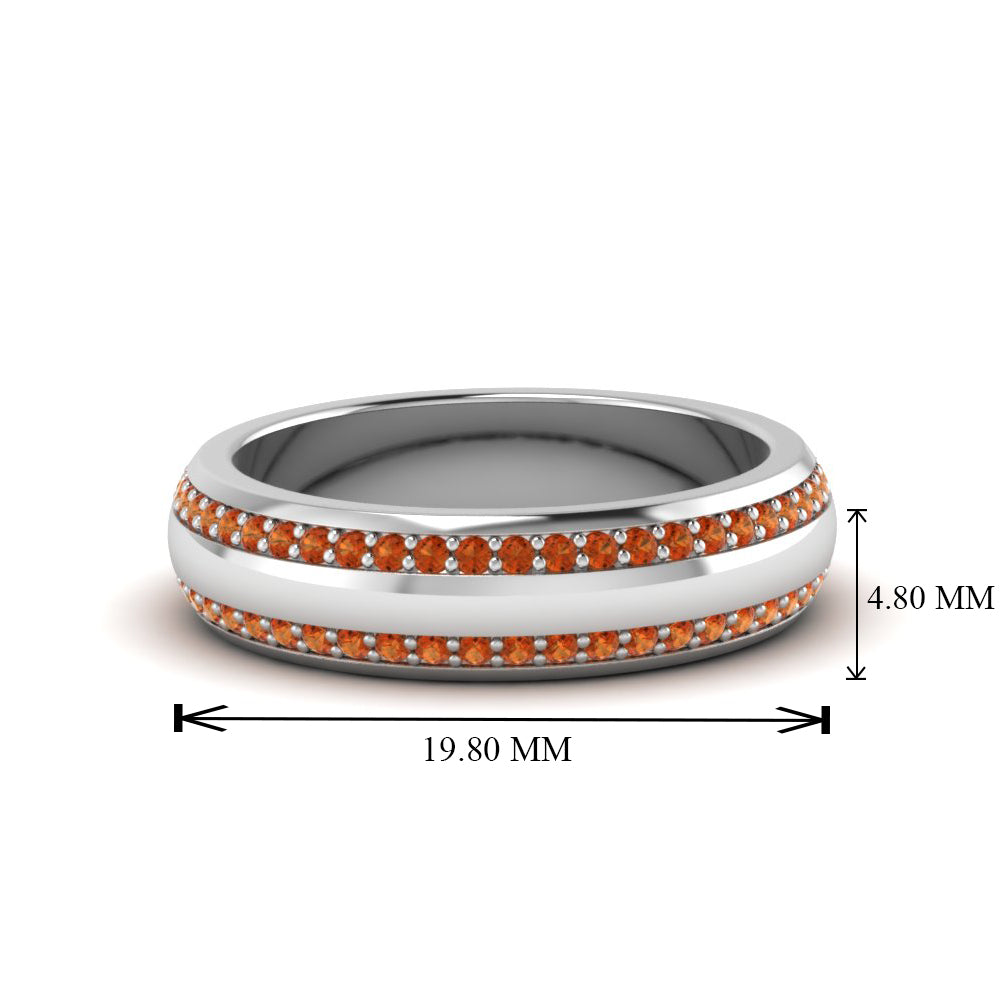 Beveled Edge Matte Eternity Mens Engagement Ring Fascinating Diamonds