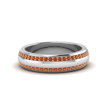 Beveled Edge Matte Eternity Mens Engagement Ring Fascinating Diamonds