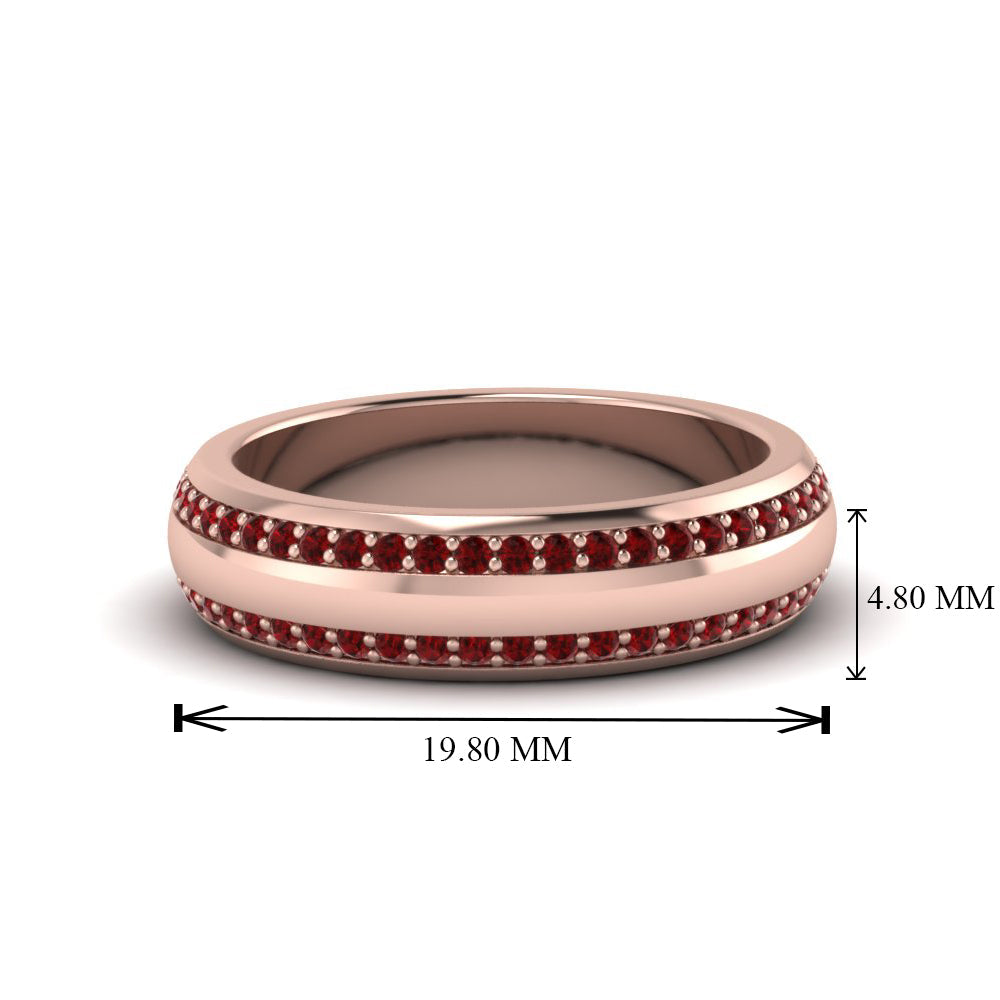Beveled Edge Matte Eternity Mens Engagement Ring Fascinating Diamonds