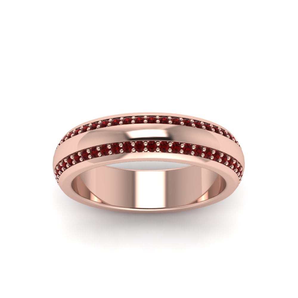 Beveled Edge Matte Eternity Mens Engagement Ring Fascinating Diamonds