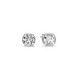 Round Cut Stud Bezel Set Earring Fascinating Diamonds