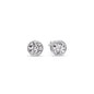 Round Cut Stud Bezel Set Earring Fascinating Diamonds