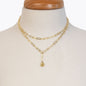Roxy - Paperclip Chain w/ Horseshoe Coin - Large Link in Gold Urban-Equestrian
