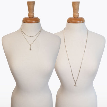 Roxy - Paperclip Chain w/ Horseshoe Coin - Petite Link in Silver Urban-Equestrian