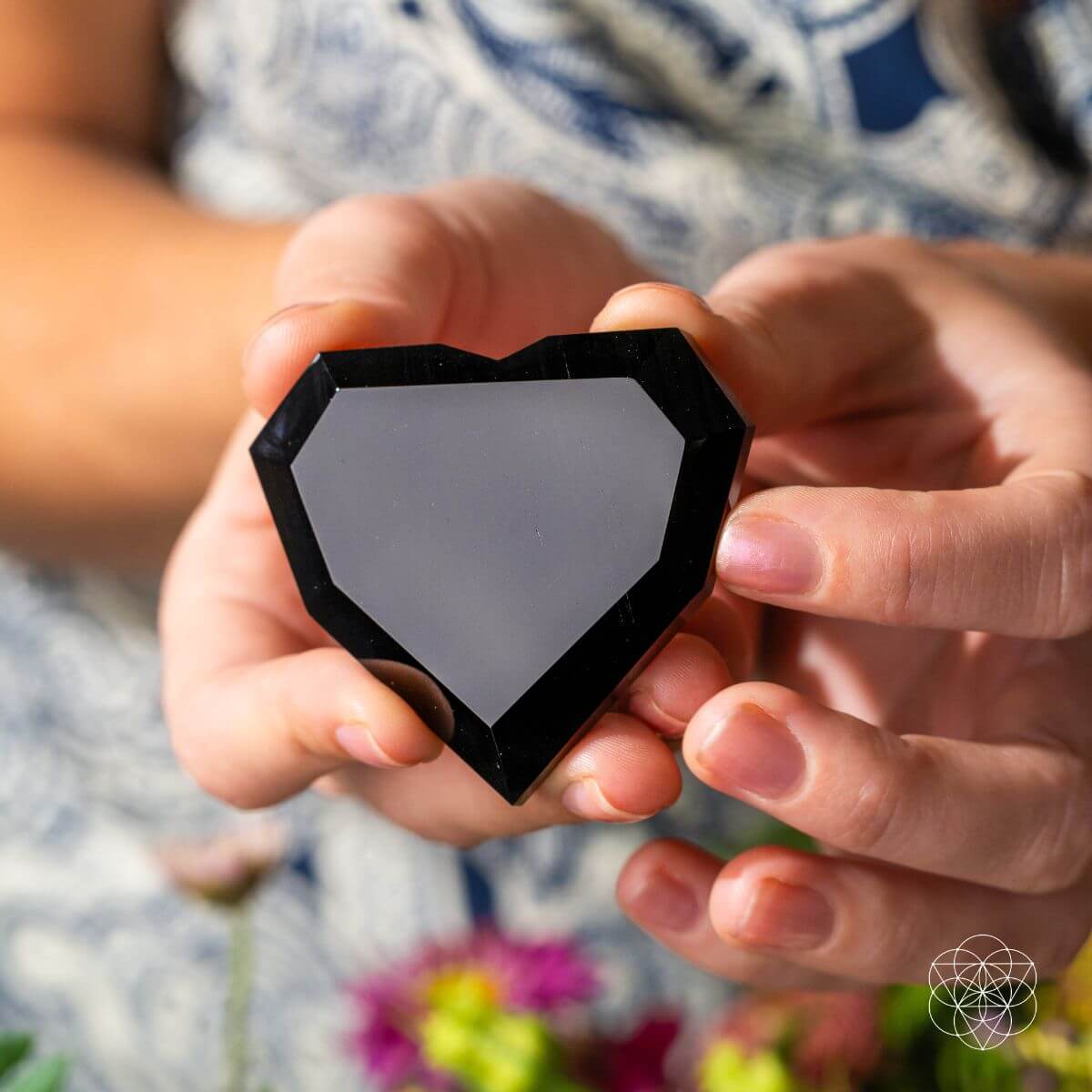 Royal Diamond Heart - Black Obsidian Negativity Repellent Conscious Items