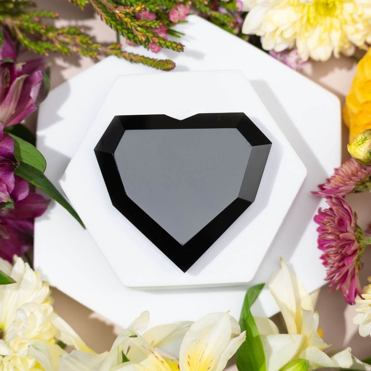 Royal Diamond Heart - Black Obsidian Negativity Repellent Conscious Items