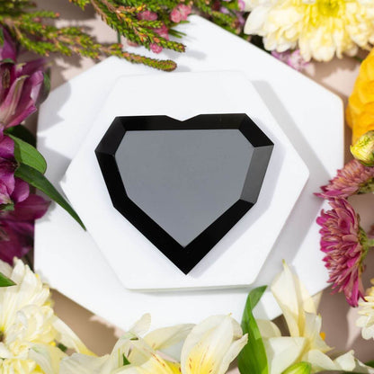 Royal Diamond Heart - Black Obsidian Negativity Repellent Conscious Items