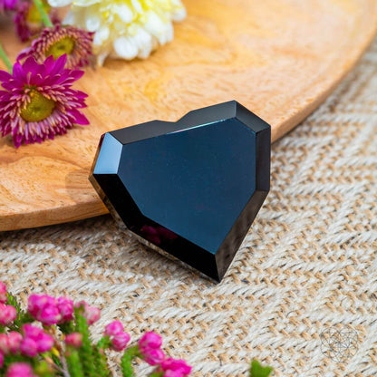 Royal Diamond Heart - Black Obsidian Negativity Repellent Conscious Items