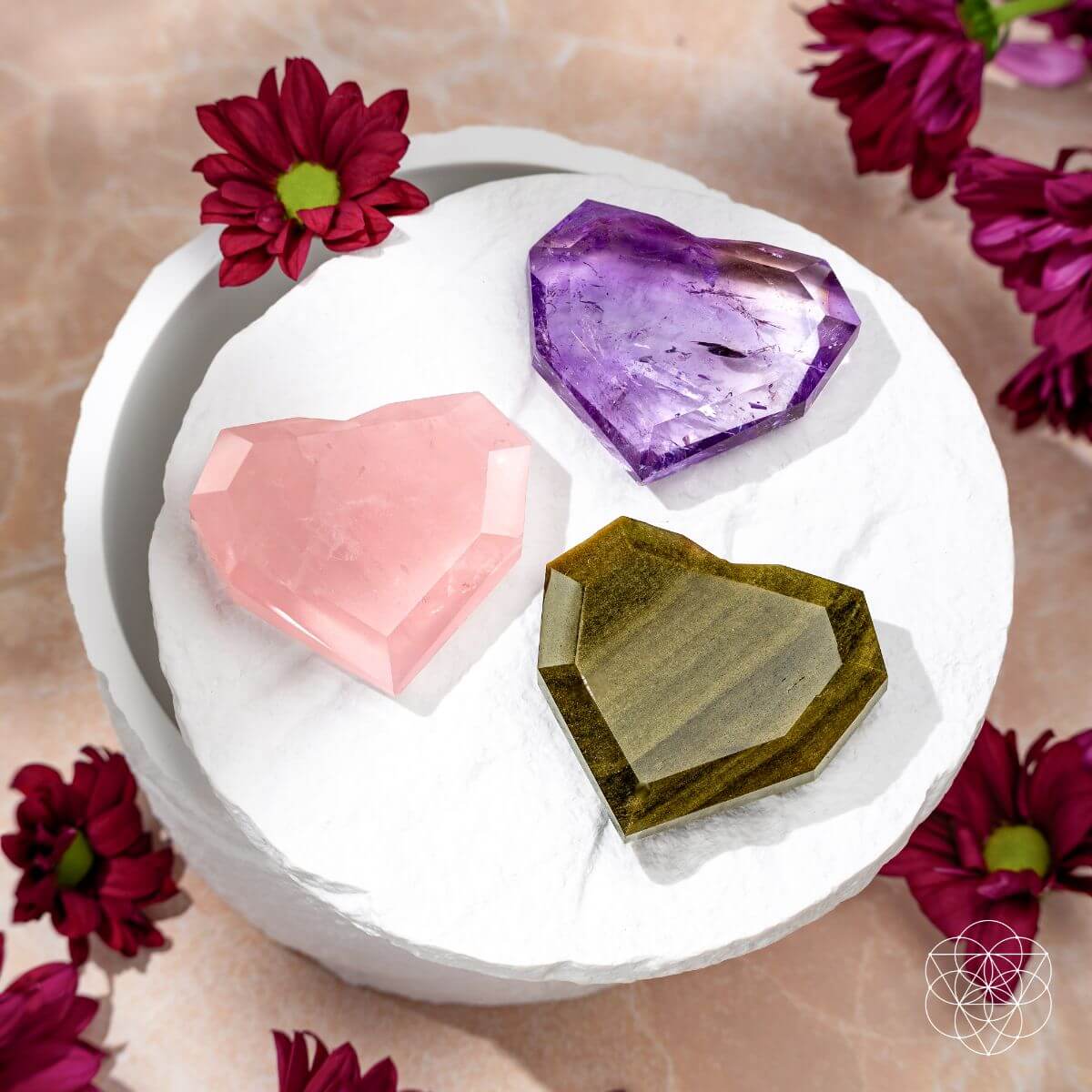 Royal Diamond Heart - Black Obsidian Negativity Repellent Conscious Items