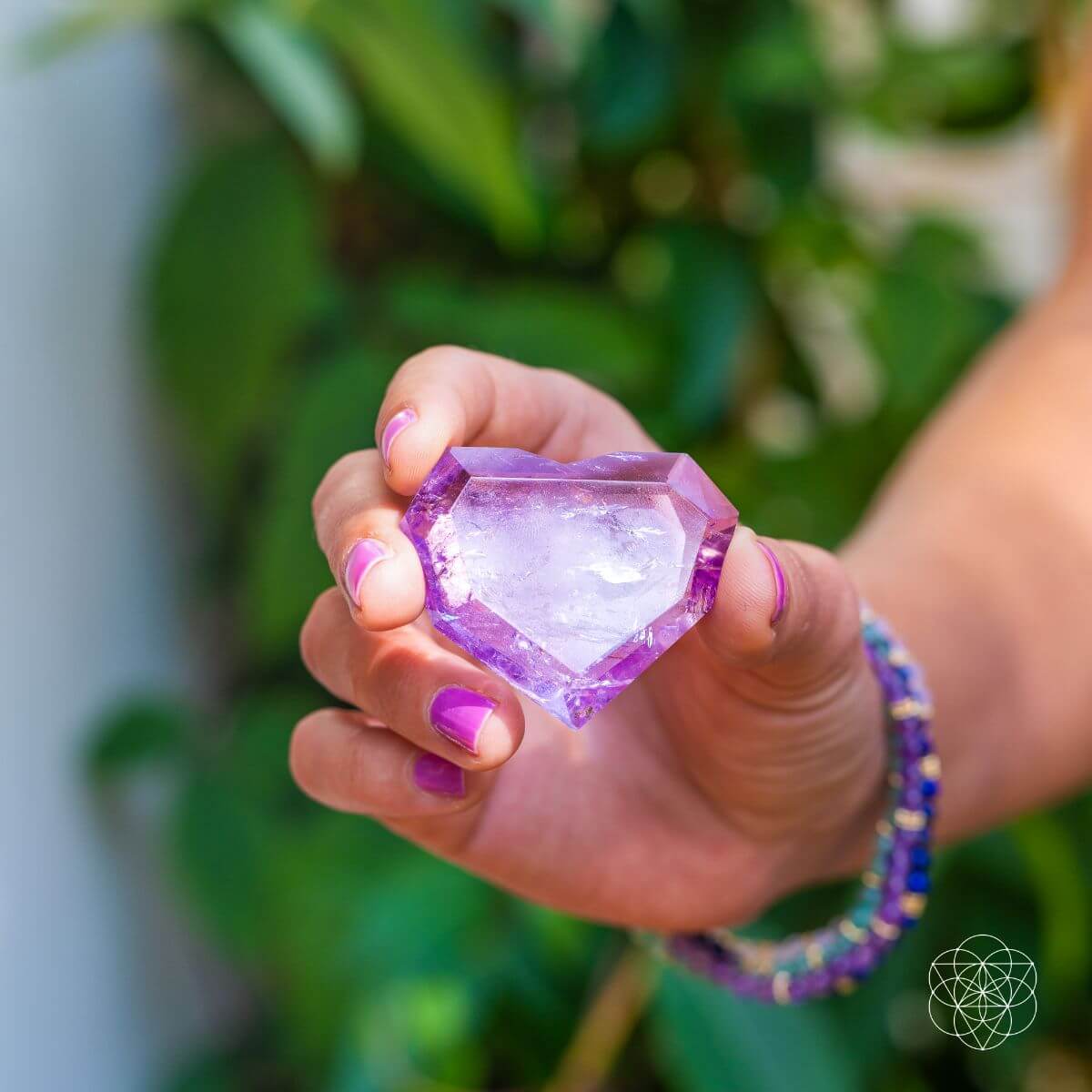 Royal Diamond Heart - Brazilian Amethyst for Manifestation Conscious Items