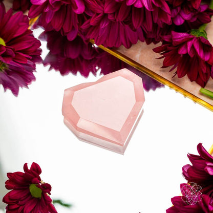 Royal Diamond Heart - Madagascar Rose Quartz for Infinite Love Conscious Items