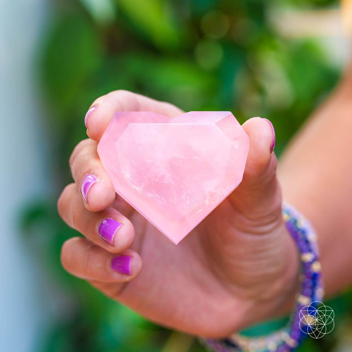 Royal Diamond Heart - Madagascar Rose Quartz for Infinite Love Conscious Items
