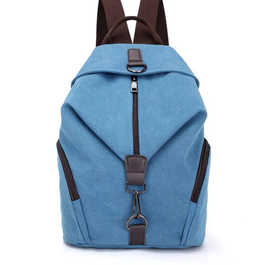 College Style Canvas Backpack and Tote Bag