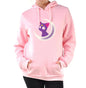 Women's Hooded Sweatshirt with Fleece Cat Design