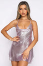 Women's Slim Fitting Off-the-Shoulder Split Dress