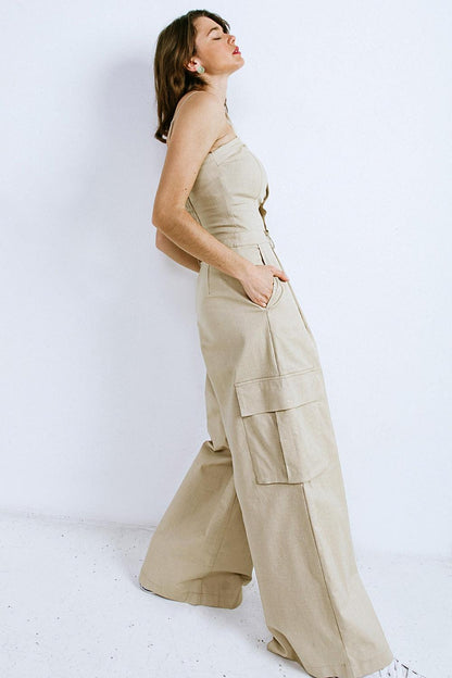 ROYAL AFFAIR WOVEN JUMPSUIT Flying Tomato