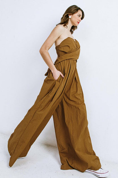 THINK ABOUT ME WOVEN JUMPSUIT Flying Tomato