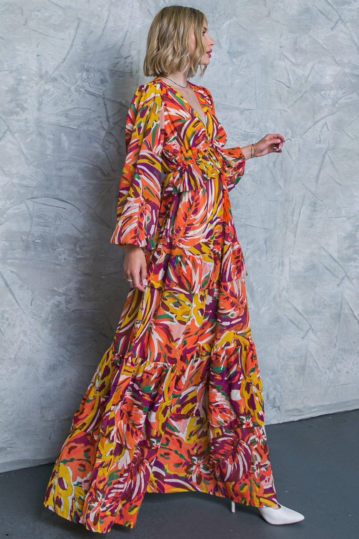 WONDERFUL SOUL WOVEN MAXI DRESS Flying Tomato