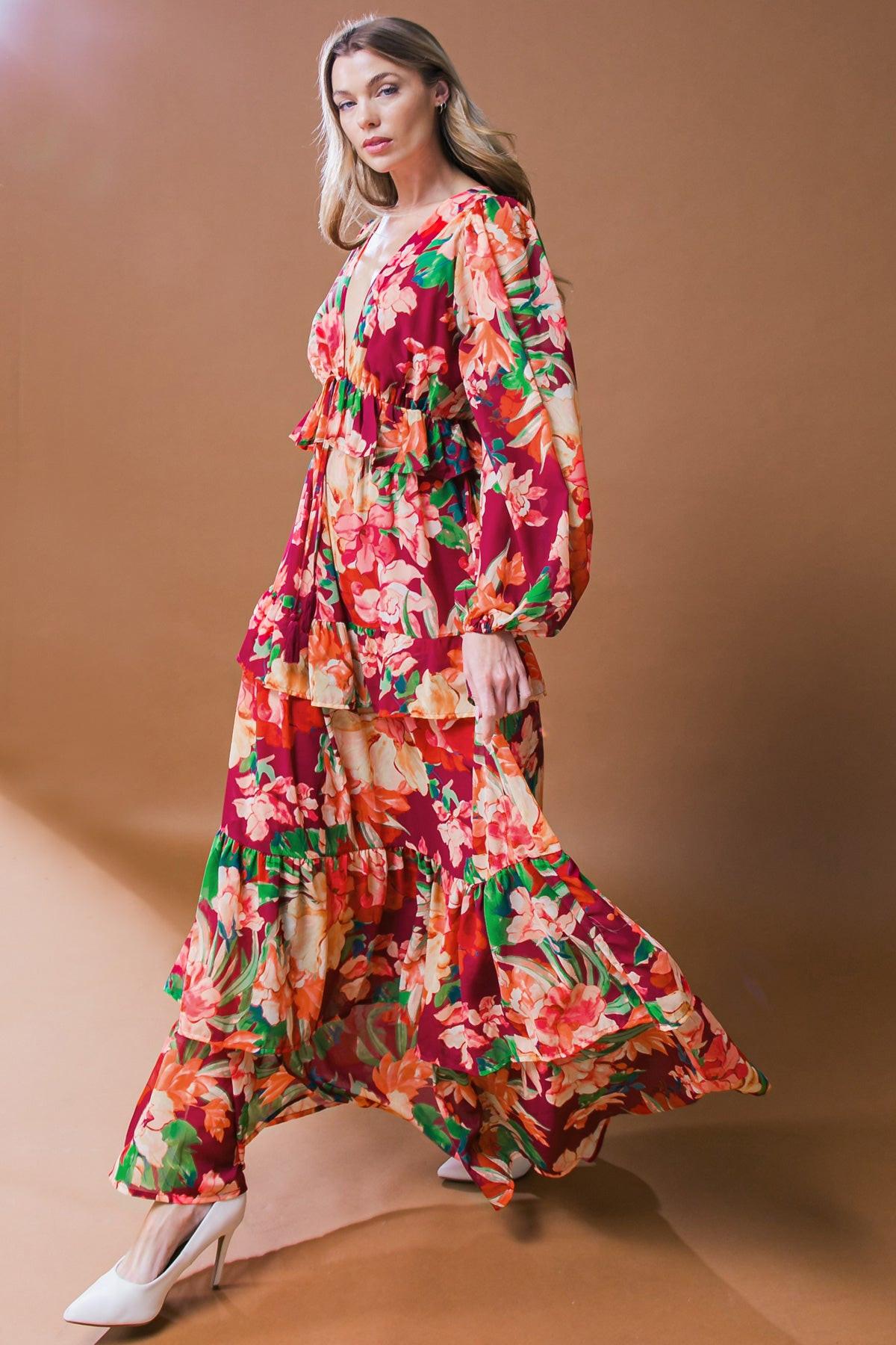LEAVE YOU SPEECHLESS WOVEN MAXI DRESS Flying Tomato