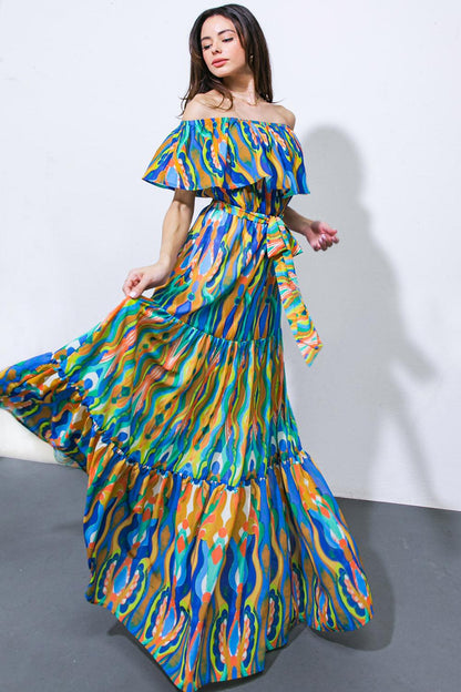 DARE TO BE YOU WOVEN MAXI DRESS Flying Tomato
