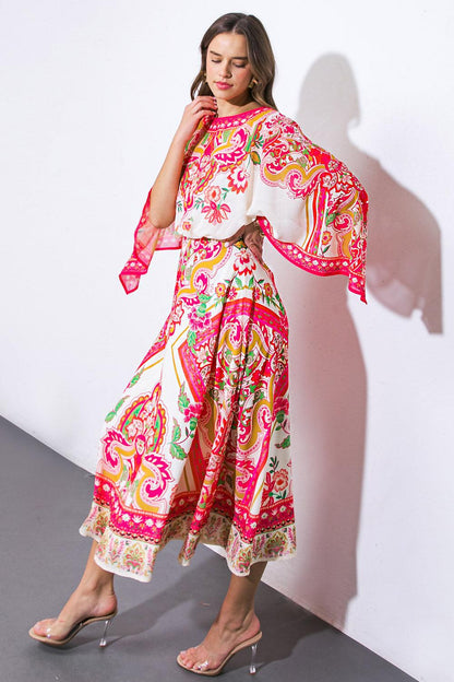 STUCK ON YOU WOVEN MIDI DRESS Flying Tomato