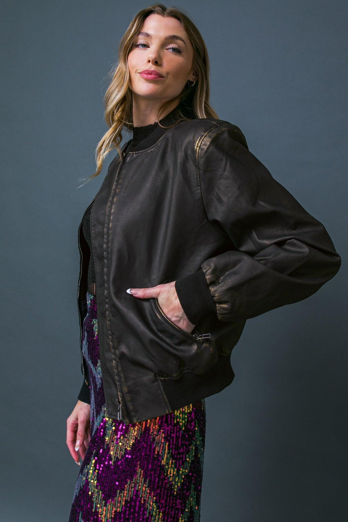 MY GREATEST JOY LEATHER JACKET Flying Tomato