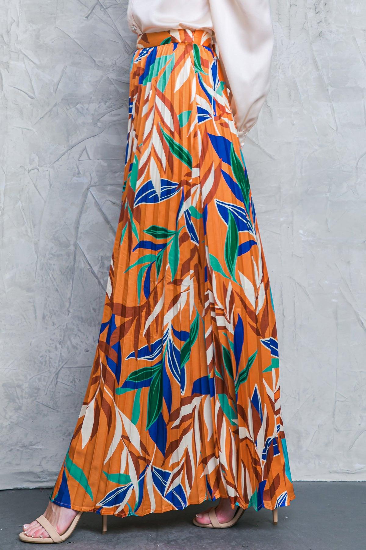 FEELS LIKE FALL WOVEN MAXI SKIRT Flying Tomato