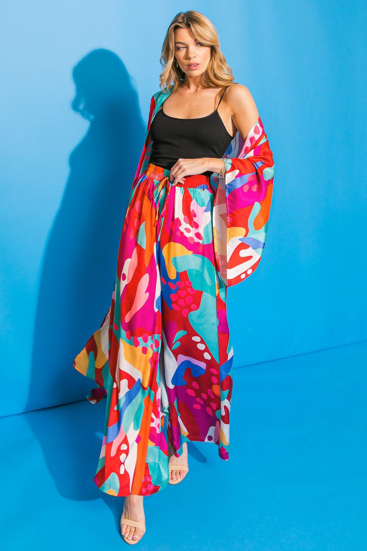 CANCUN GETAWAY SATIN PANTS Flying Tomato