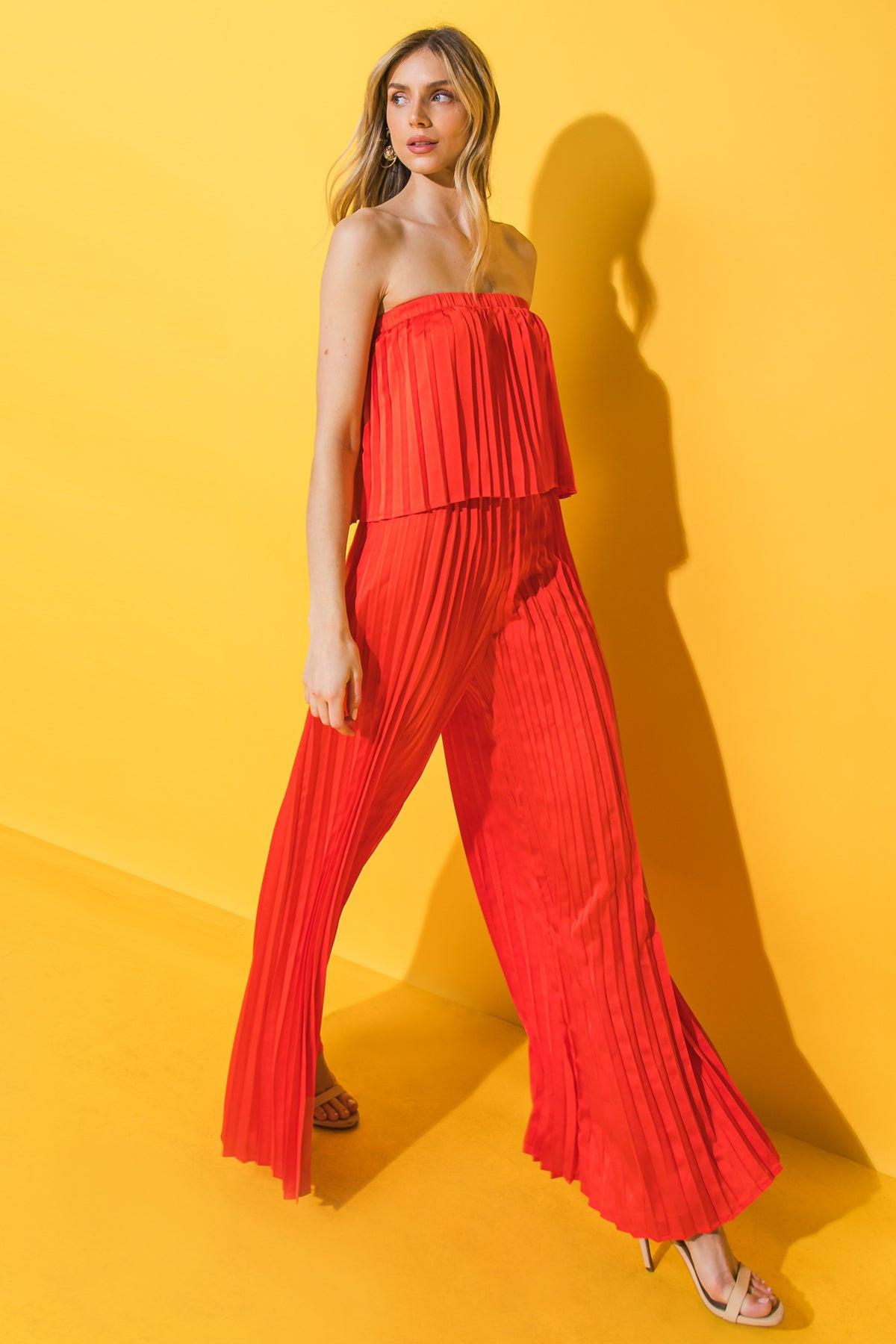 MY RED TOMATO WOVEN JUMPSUIT Flying Tomato
