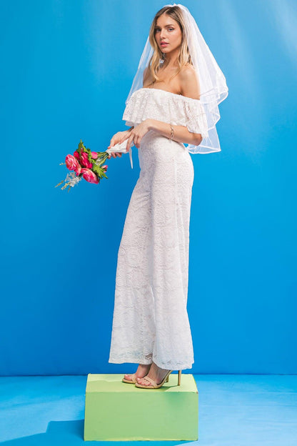 FATE INTERVENES WOVEN LACE JUMPSUIT Flying Tomato