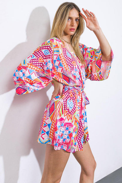 IN THE LEAVES WOVEN ROMPER Flying Tomato