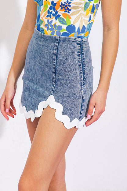 WYNWOOD WALLS DENIM SKORT Flying Tomato