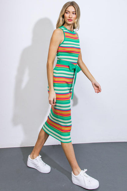 LET'S GO ABROAD SWEATER DRESS Flying Tomato
