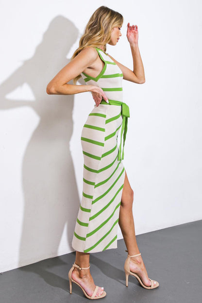 WHEN YOU'RE READY SWEATER MIDI DRESS Flying Tomato