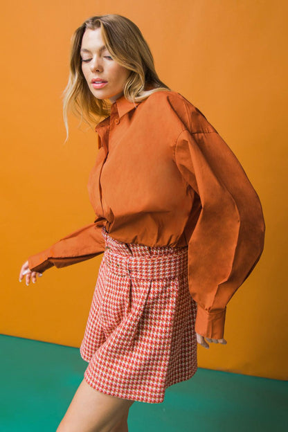 STATE OF SUCCESS POPLIN TOP Flying Tomato