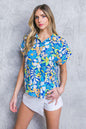 CRUISING THROUGH WOVEN TOP Flying Tomato