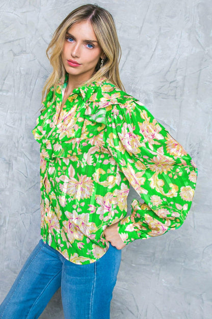STUCK ON AN ISLAND WOVEN TOP Flying Tomato