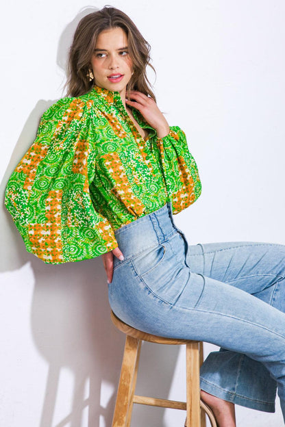 ALL OF MY LOVE WOVEN TOP Flying Tomato